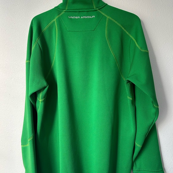 Like New Under Armour All Season Gear Green Quarter Zip Pullover Jacket Large - Picture 10 of 14